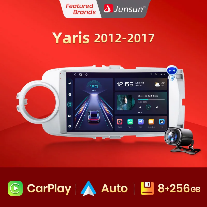 Junsun V1 Wireless Carplay 256GB 2Din Android Auto Car Radio For