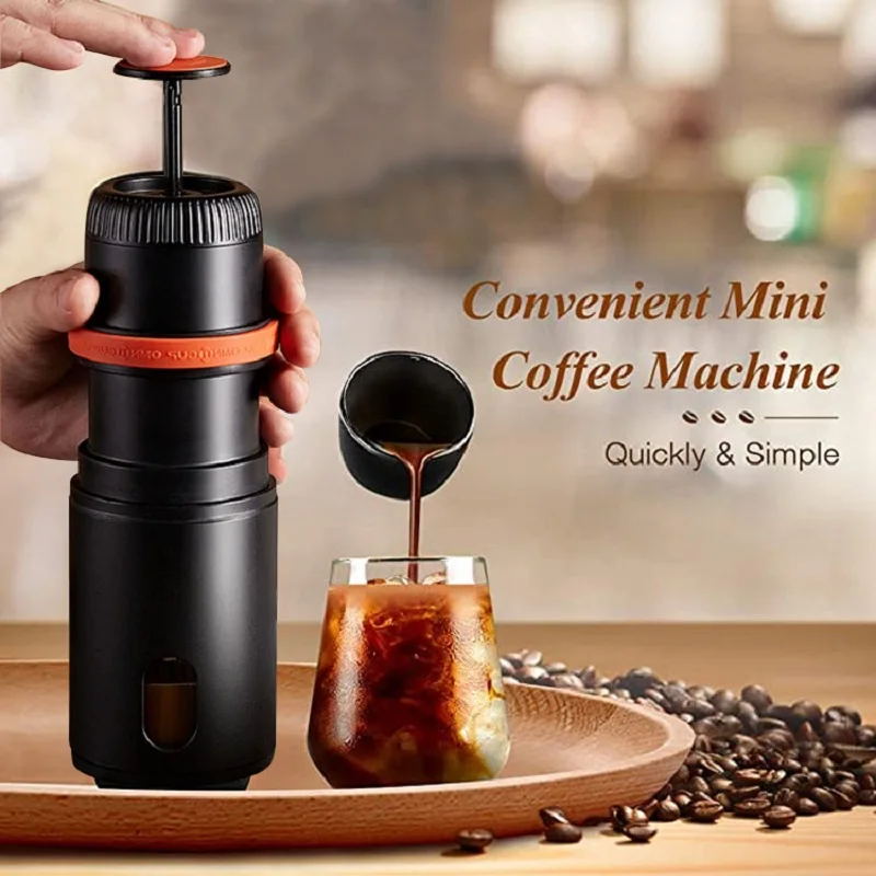 Portable Coffee Machine Mini Hand Press Car Coffee Maker Outdoor