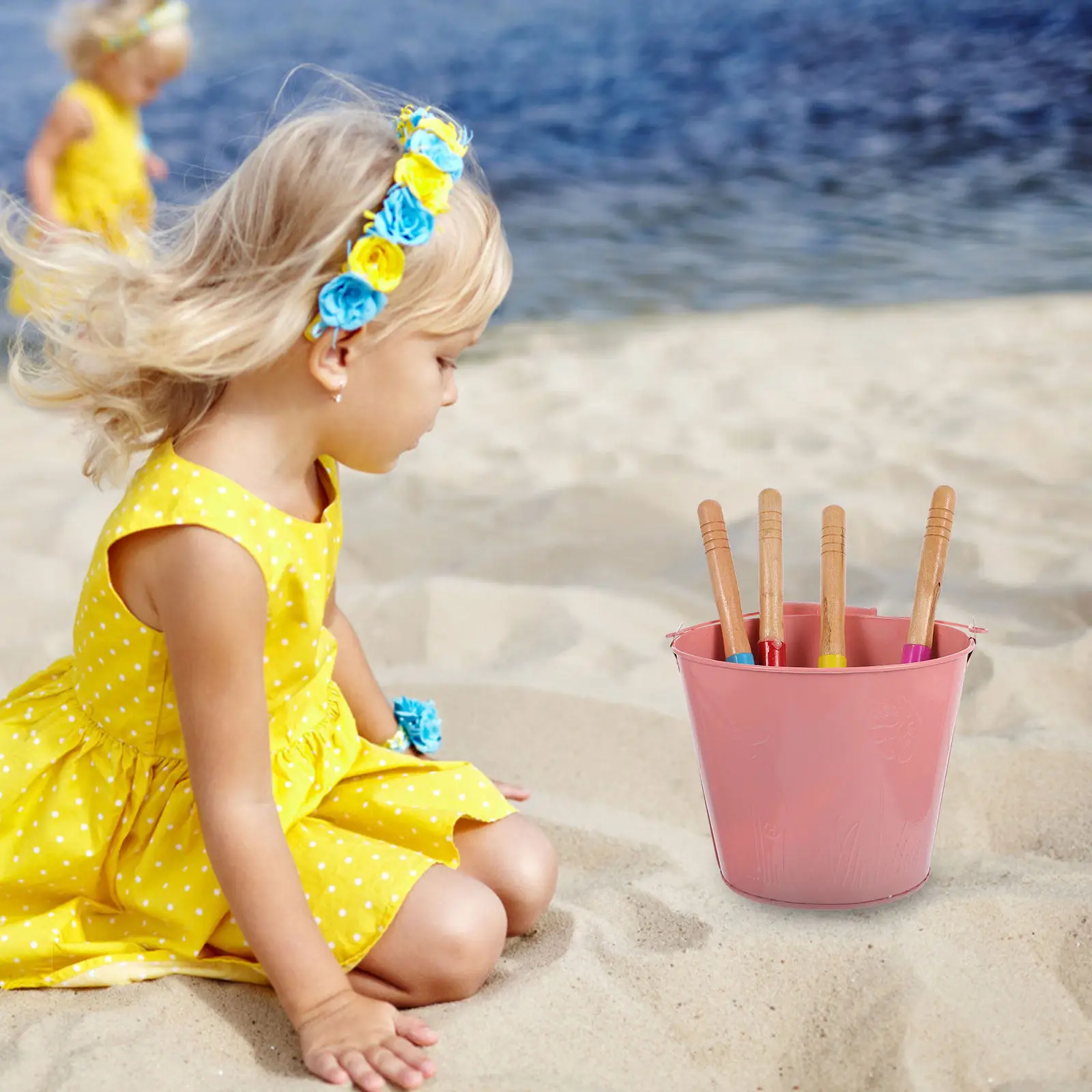 1세트 밝은 색상의 모래놀이 세트 내마모성 경량 모래 양동이 삽 키트 어린이용 건강한 소재 휴대용 해변용품