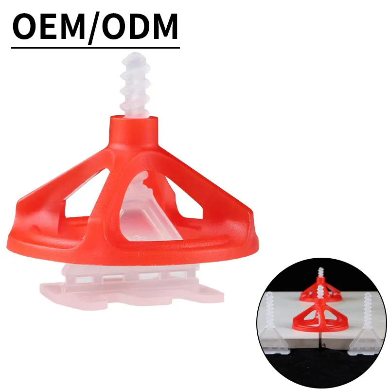 New ceramic tile leveling system spiral base red nut is used for tiling and seam leveling tile spacers tile leveling clips tile leveling tools