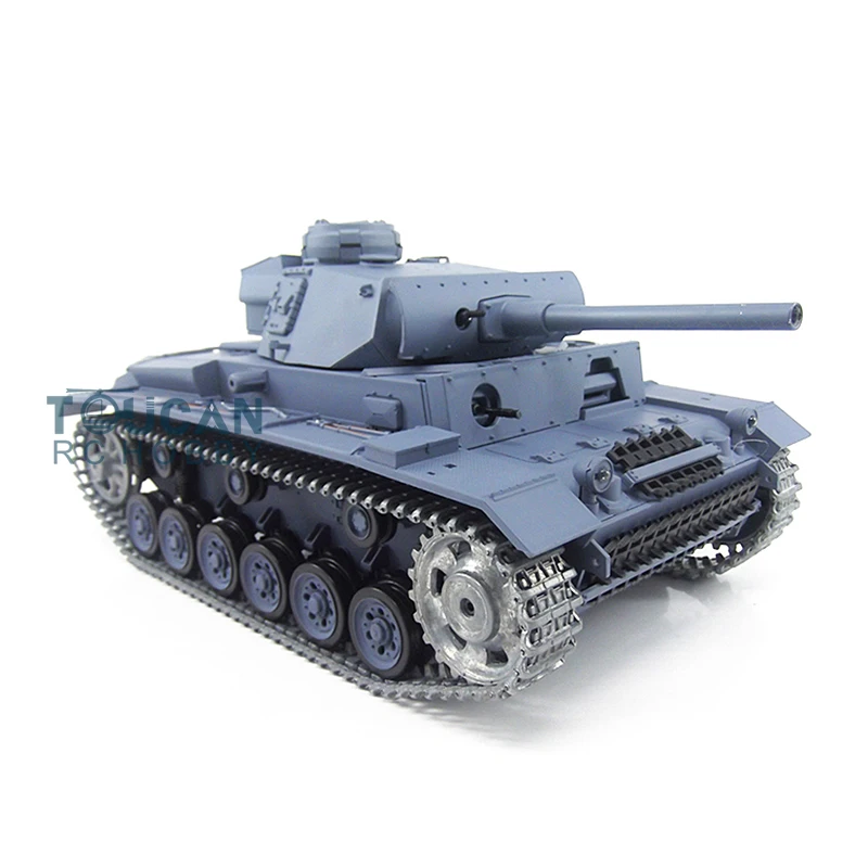 HENG LONG 1/16 Scale FPV 7.0 Panzer III L RTR Upgraded Radio Control Tank 3848 360° Turret Remote Control Car TH17344-SMT4 6
