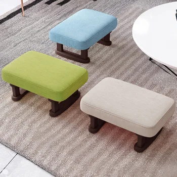 Creative Small Wood Chair Household Shoe Changing Stool Ins Sofa Living Room Foot Rest Stool Tea Table Children Bathroom Footsto 1