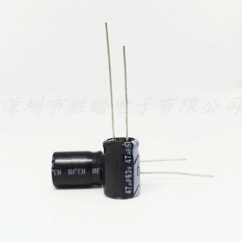 (50PCS)   63V47UF   Volume：6X12mm  Aluminum Electrolytic Capacitor   High Quality