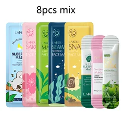 LAIKOU Pack of 8 Hydrating & Moisturizing Facial Sheet Masks - Korean Beauty Skin Care (8pcs mix)