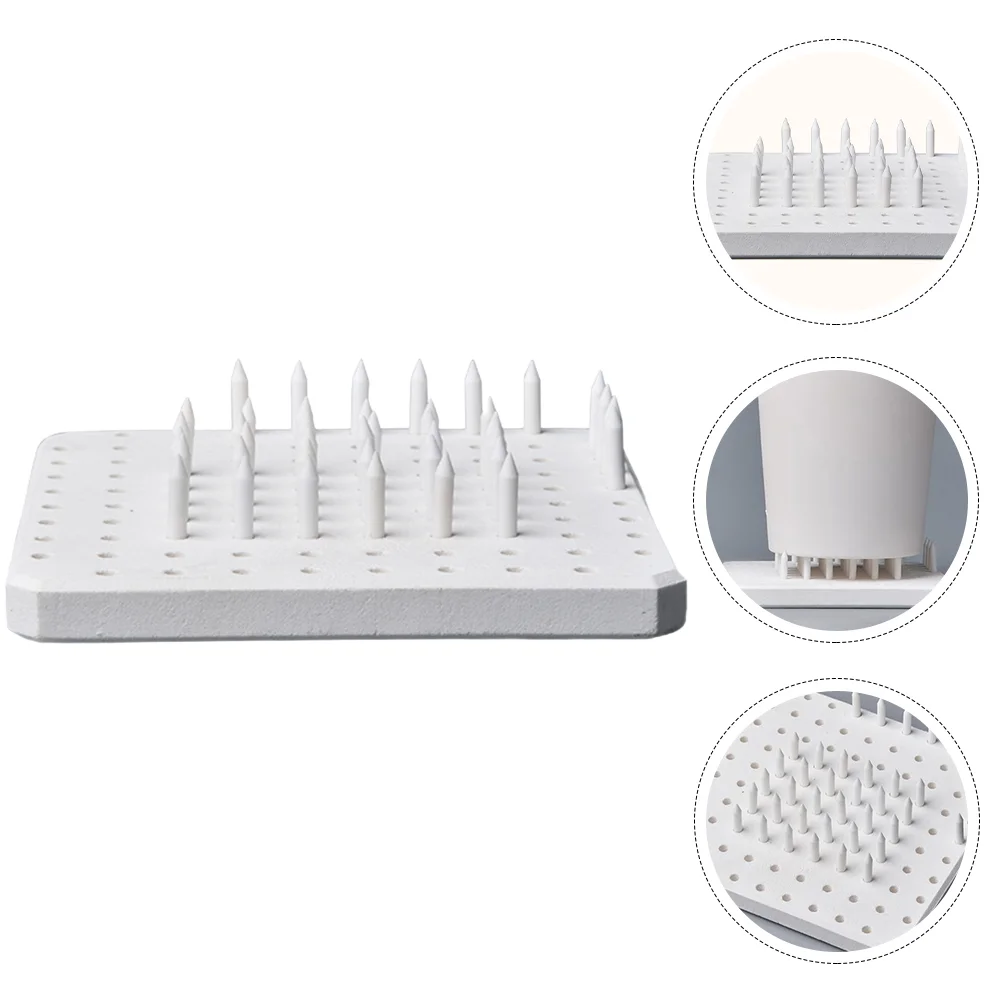 

60 Pcs Kiln Mat Firing Supplies Pottery Moveable Nails Support Ceramics Tools Accessories Silica Aluminum Oxide Refractory