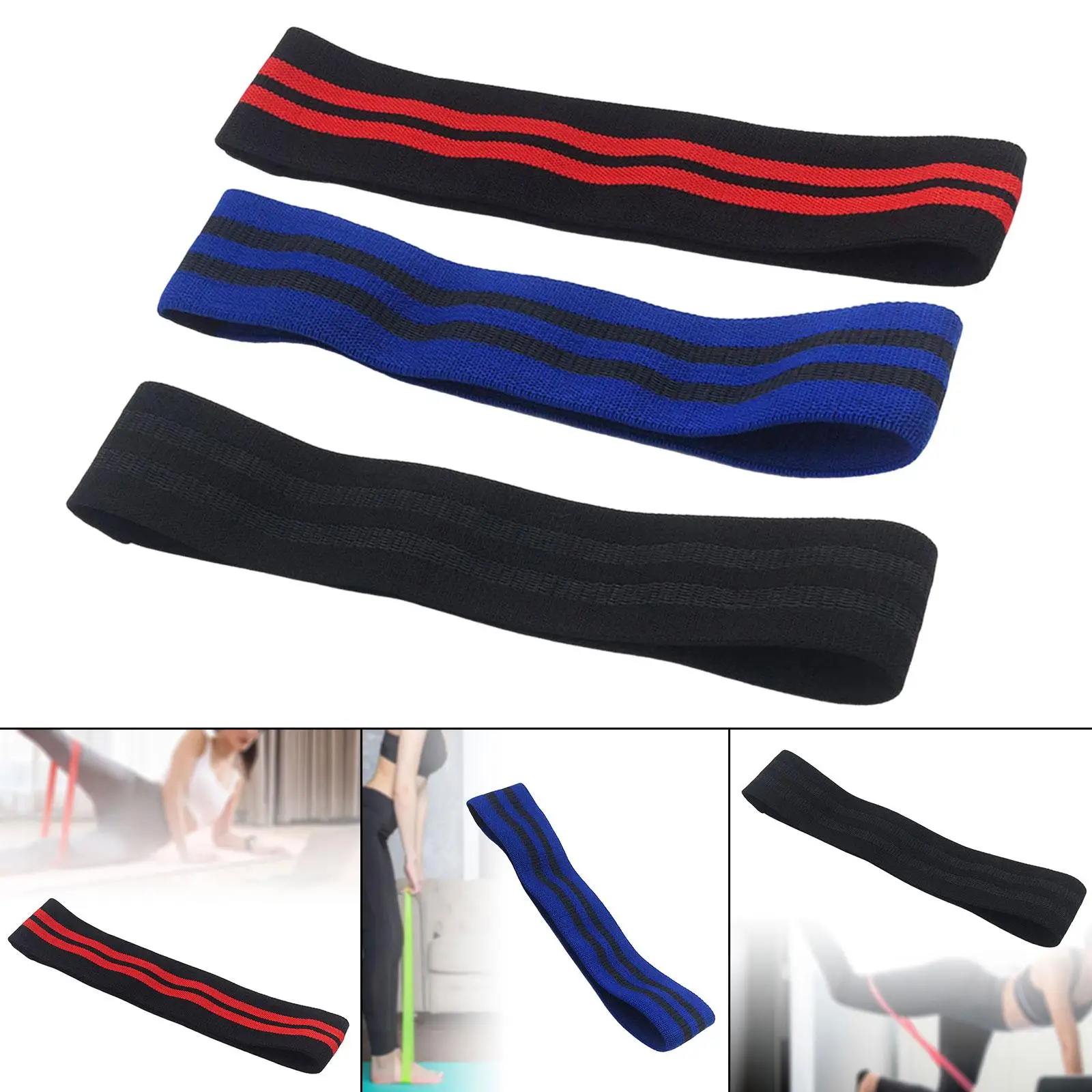 Resistance Band Exercise Bands Non Slip Yoga Strap Yoga Strap Hip Circle