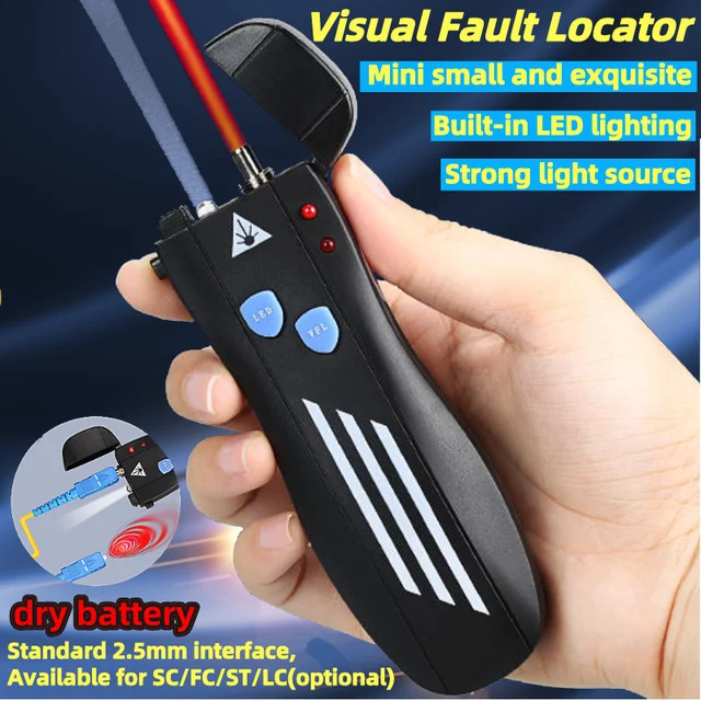 Free Shipping Rechargeable Mini 50mw VFL Fiber Optic Laser Cable