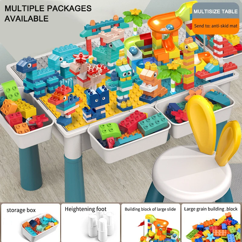 Large Building bricks table, kids building blocks table , kids