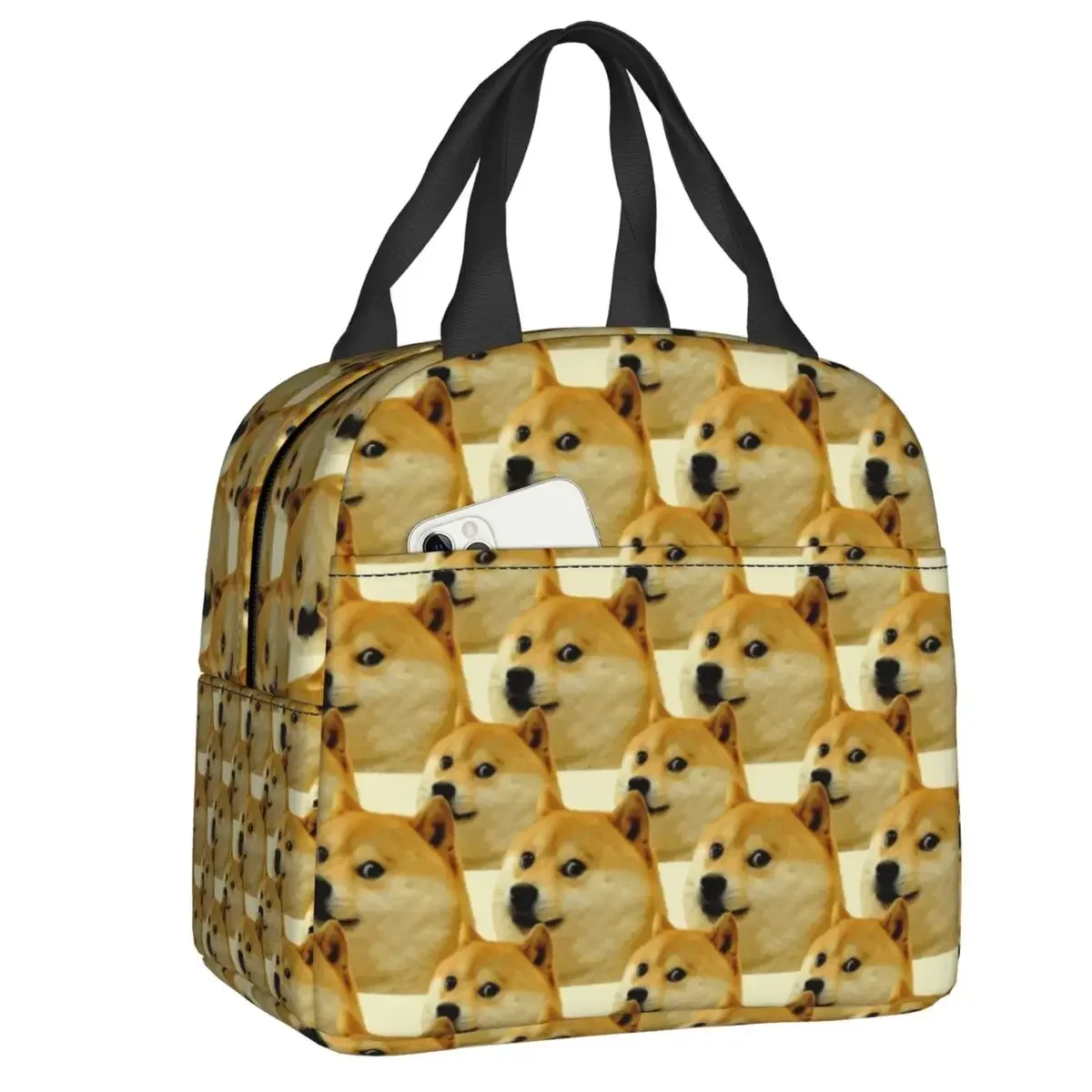 

Shiba Inu Doge Cheems, сумка для ланча, Термоизолированный Ланч-бокс для женщин, детей, для работы, школы, пикника, сумки-тоуты