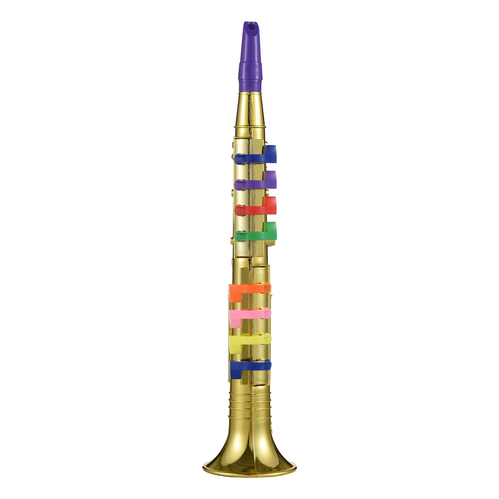 Clarinet 8 Colored Coded Keys Musical Wind Instrument Eco-friendly ABS For Kids