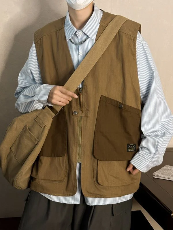 Men’s Vintage Denim Shirt – Korean Hong Kong Style Casual Long Sleeve Overshirt main image 1