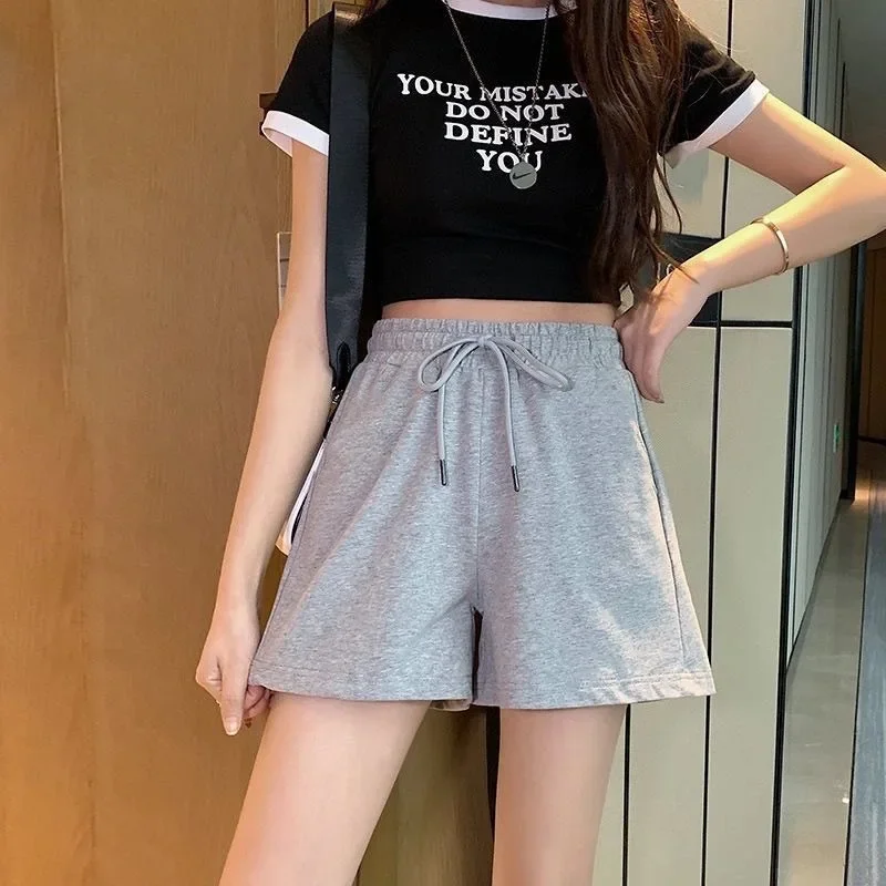 여성 피트니스 조거 스포츠 러닝 통기성 플러스 사이즈 반바지, 캐주얼 비치, 소녀 스트리트웨어, 여름 신상