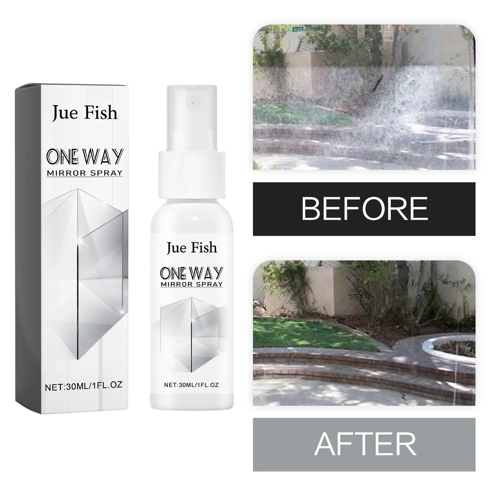 Bathroom Cleaning Spray Room Glass Oil Dirts Remover Car Window Decotamination Window Anti Fog Agent Glass Descaling Solution