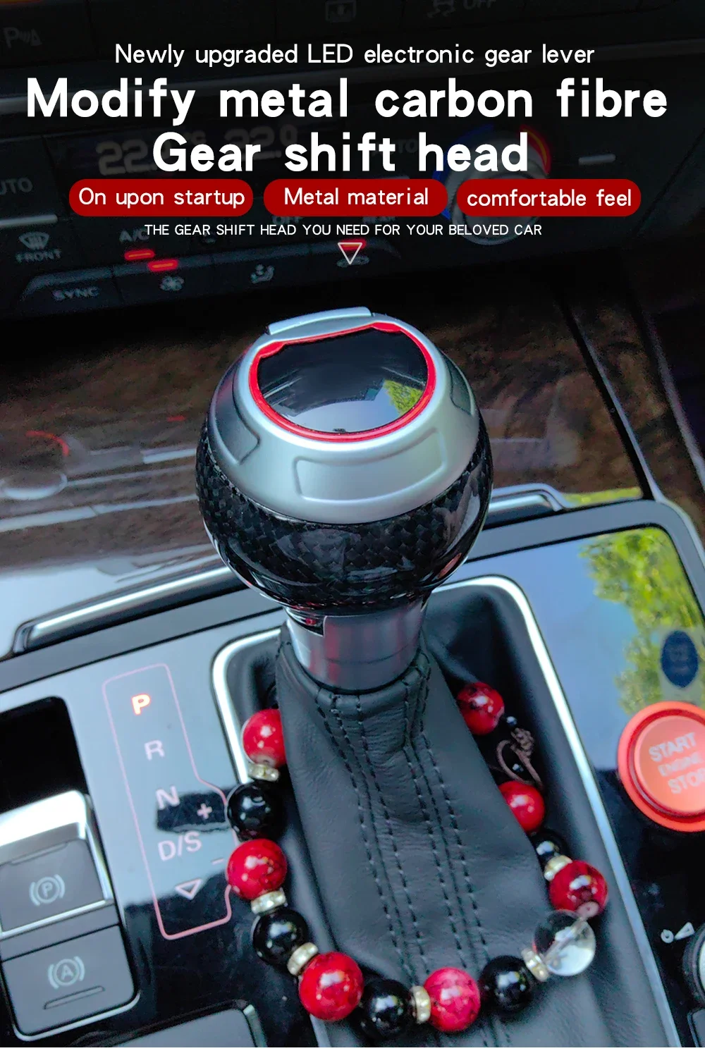 LED Gear Shift Knob shifter for Audi A3 8V A6 C7 S3 RS3 Q3 S6 S7 RS6 S4 S5 A7 Q5
