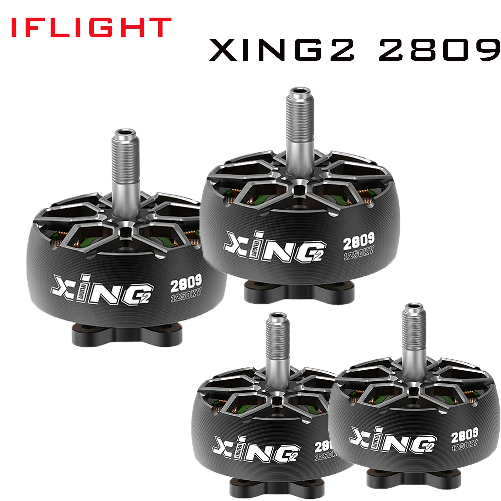 

Двигатель бесщеточный IFlight XING2, 2809 дюйма, 4-6S, 5 мм, 1 шт./4 шт.