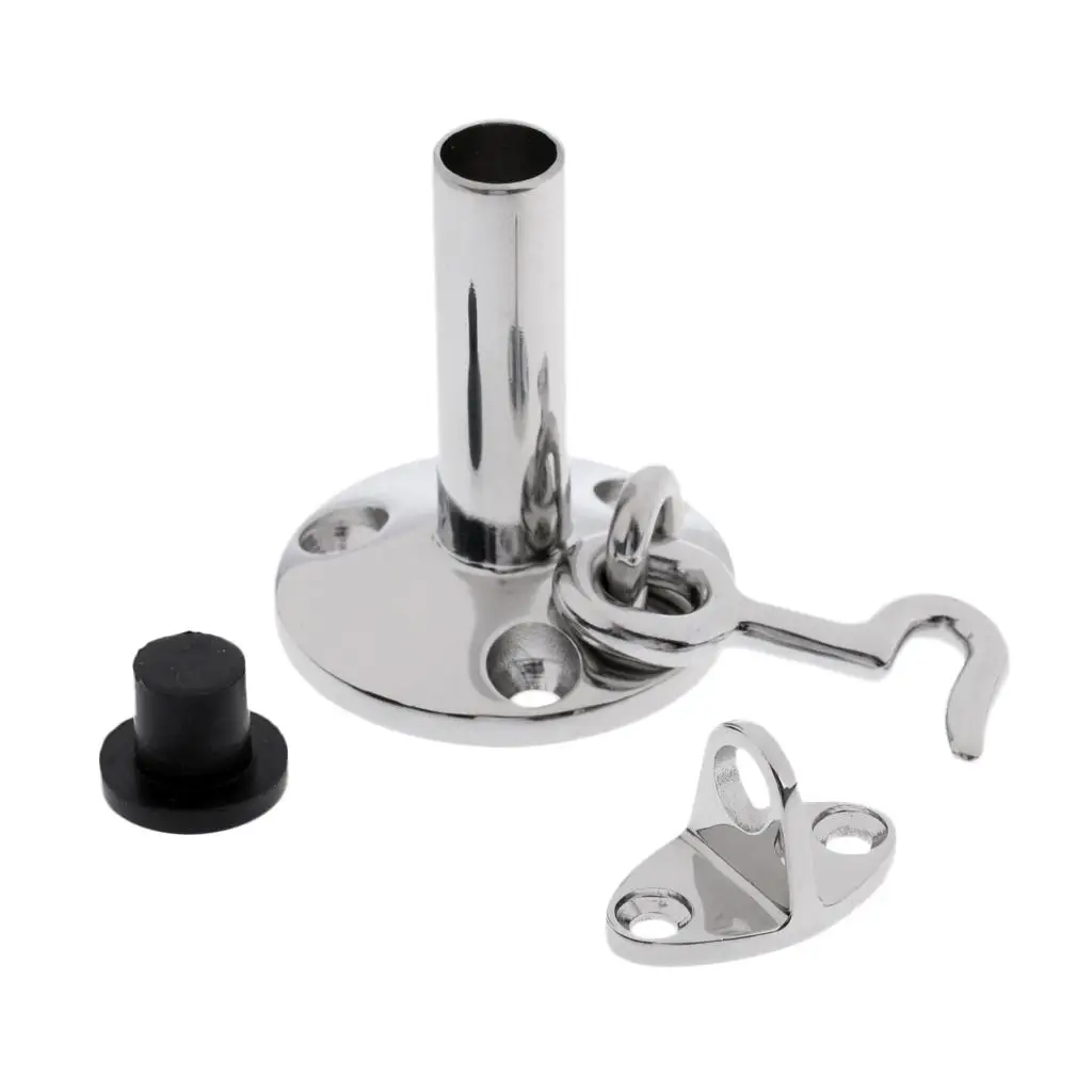 

Heavy Duty Boat Door Stop Catch w/ Rubber Bumper Marine Grade Stainless Steel