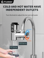Fudeer 3400W 220V robinet de chauffage de l'eau électrique connecteur adaptateur de robinet d'eau chaude instantanée installation gratuite chauffe-eau sans réservoir 3