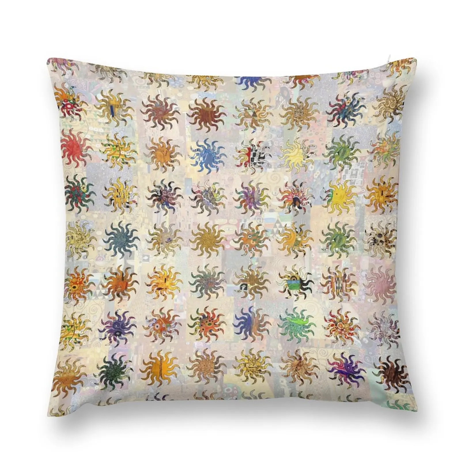 

Klimt Suns Throw Pillow Pillowcases Cushion Covers Sofa home decor items Sofa Pillow Cover