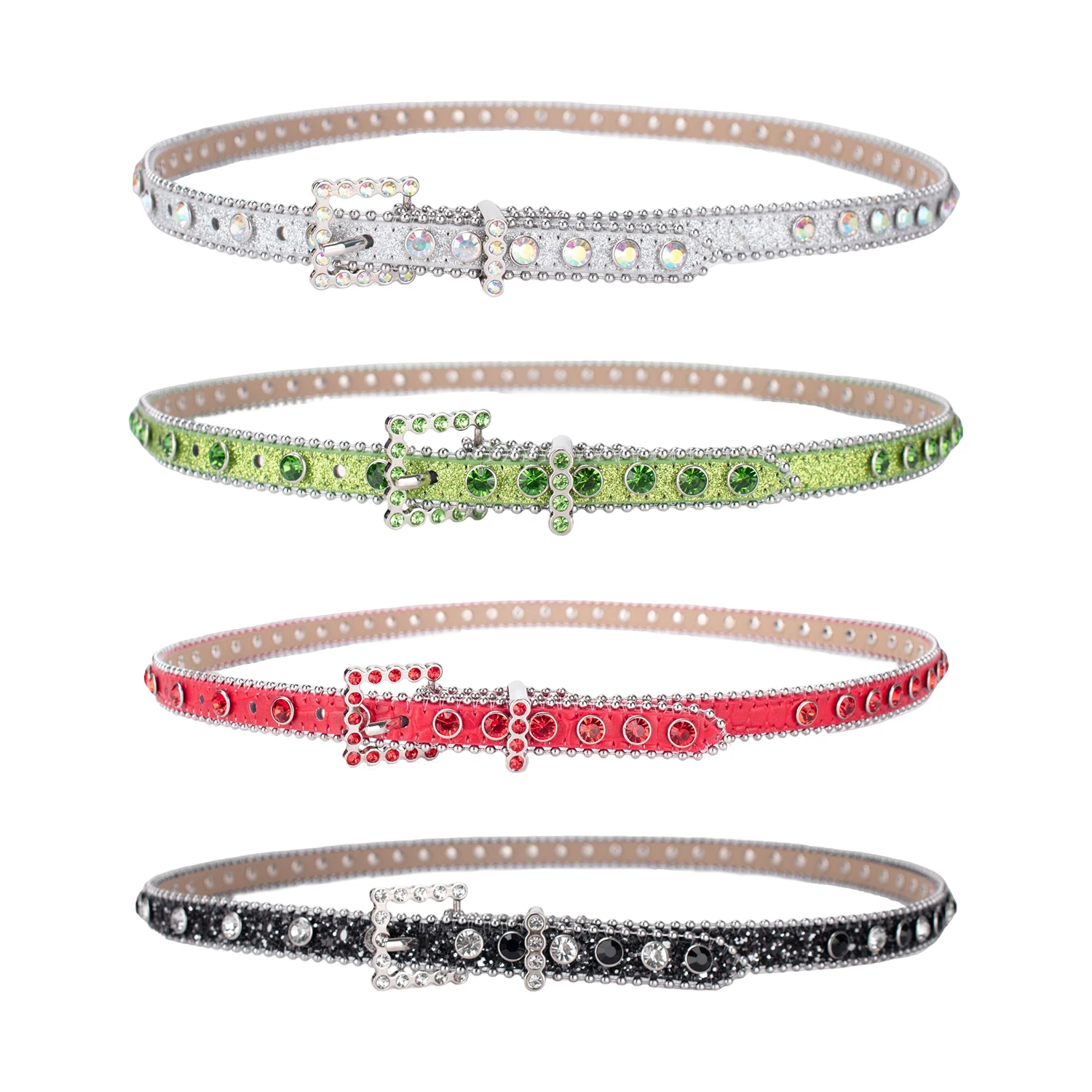 Adjustable PU Leather Ladies Dress Child Small Belts Skinny Thin Women