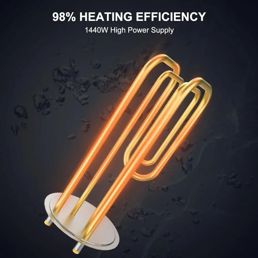 ME25B Mini Tank Electric Water Heater On-demand Water Heater 2.5 Gallons with Cord Plug 1.44kW at 120 Volts