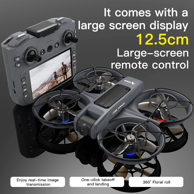 New X226 Drone 4K Professional HD 360° Dual Cameras 5G WIFI Brushless Motors Obstacle Avoidance FPV Foldable Quadcopter Boy Toys