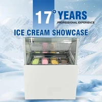 Réfrigérateurs commerciaux supermarché magasin congélateur de crème glacée vitrine congélateur de porte en verre 2