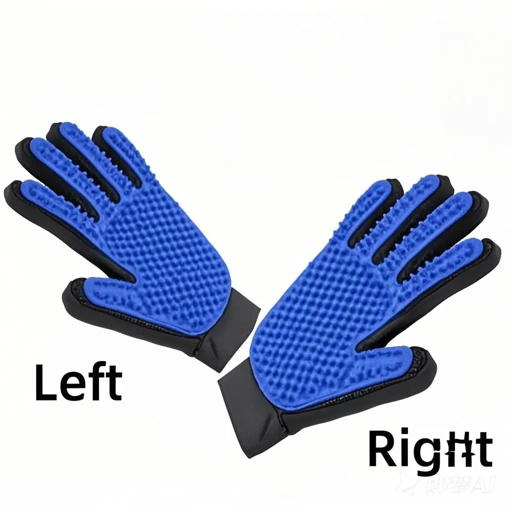 Pet Hair Grooming & Massage Glove Brush