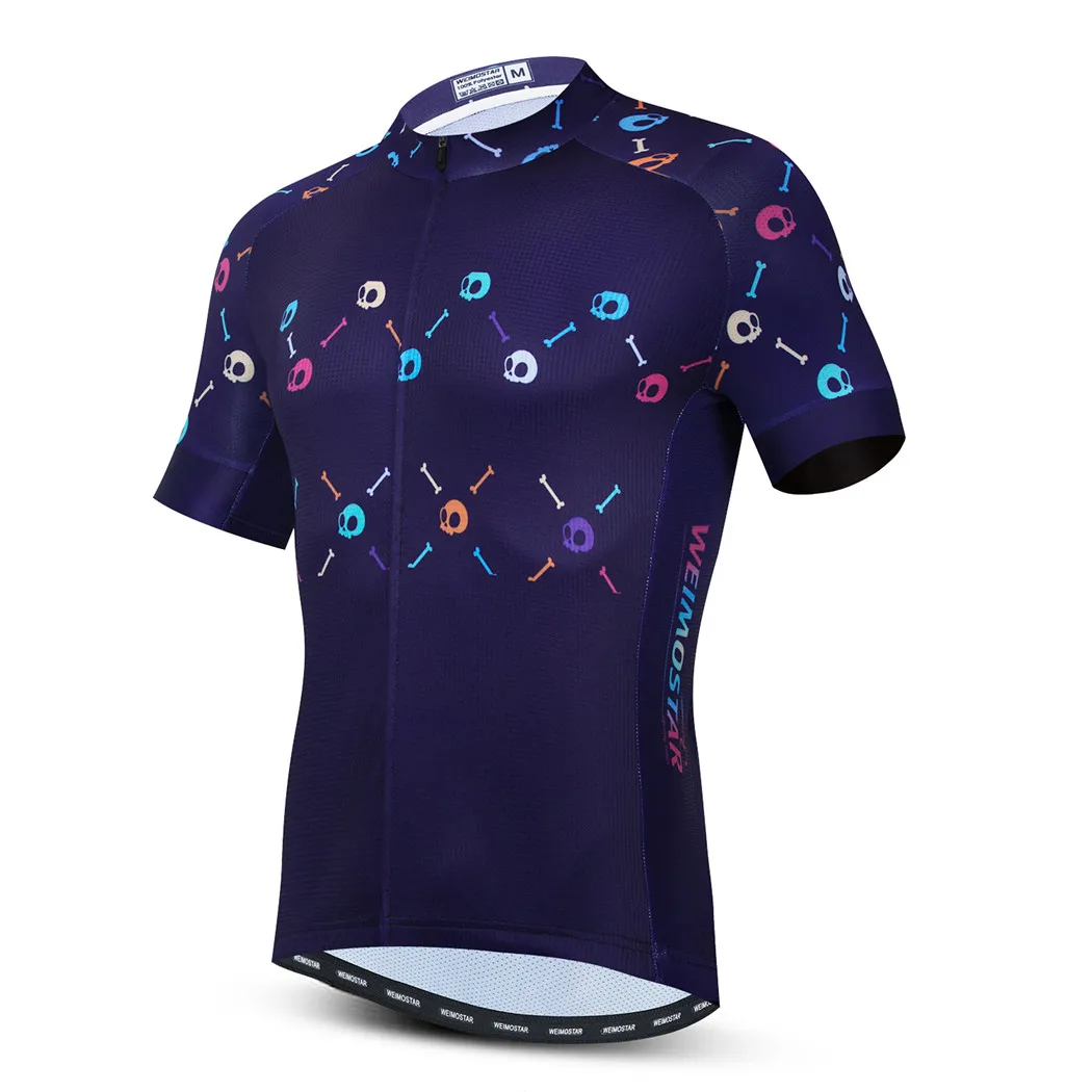 thumbnail image 1 of Weimostar - Camiseta de ciclismo divertida para hombre, camiseta de verano para bicicleta de montaña, camiseta de ciclismo anti-UV, ropa deportiva para carreras, ropa para ciclismo de carretera, 1 of 5