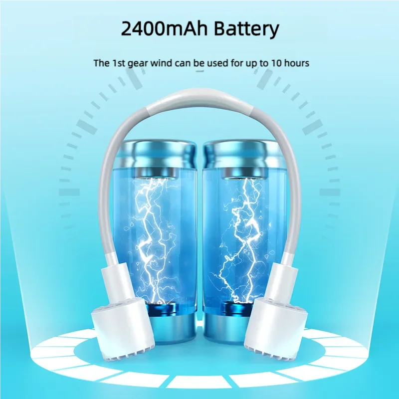 المحمولة خفيفة الوزن الرسن الرقبة مروحة تبريد الهو...