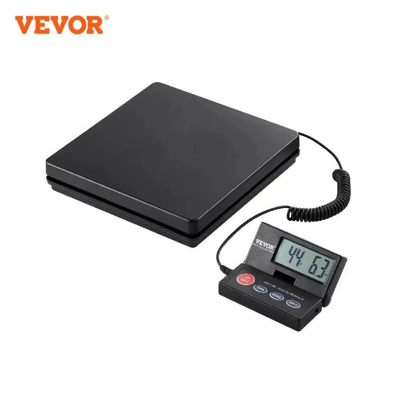 

VEVOR 110 lbs Digital Postal Shipping Scale with Timer 90° Foldable LCD Screen AC/DC Powered Package Scale for Laggage Home