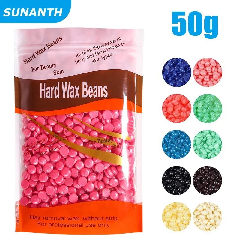 400g/50g Depilatory Wax Beads For Wax Heater Hot Film Body Leg Arm Hair Remove Hard Wax Waxing Beans for Hair Wax Heater Kit