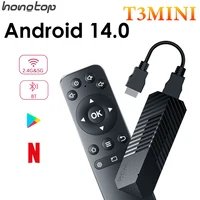 T3MINI Smart TV Stick Android 14.0 Поддержка 4K HD Видео 2.4G 5G WIFI Smart TV Stick BT 5.0 1080P Медиаплеер Телеприставка