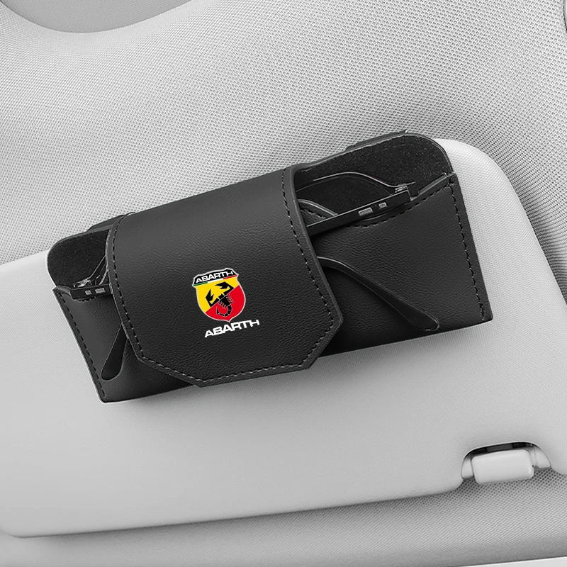 Car Sun Visor Occhiali Box Occhiali Da Sole Organizer Clip Accessori Per Fiat Abarth 500 Grande Punto Tipo Stilo Uno Astra Bravo Pand