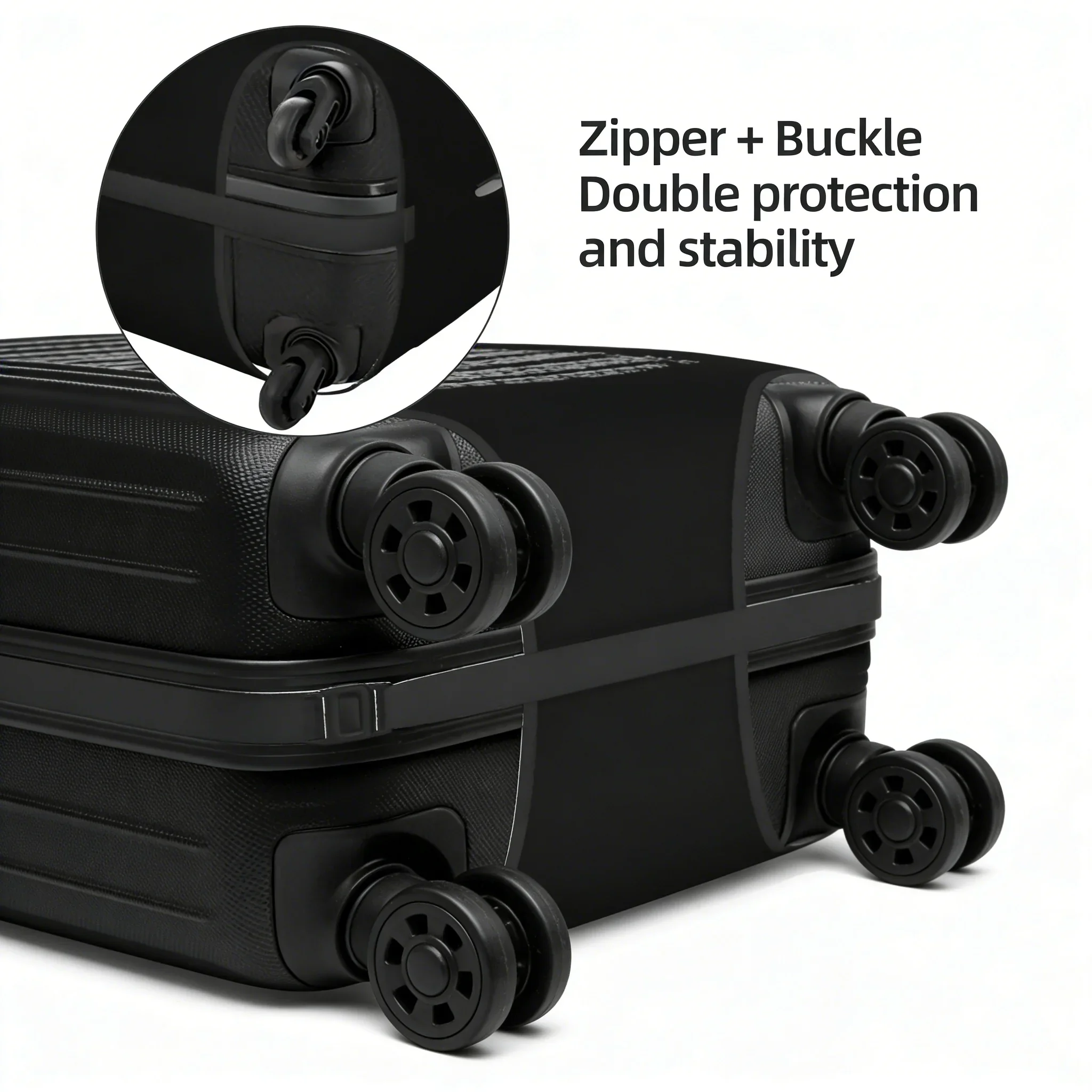 록앤롤 해골 모양 여행용 수하물 커버 22-24 수하물에 적합, 작업용 및 야외용 세탁 가능한 탄성 수트케이스 커버