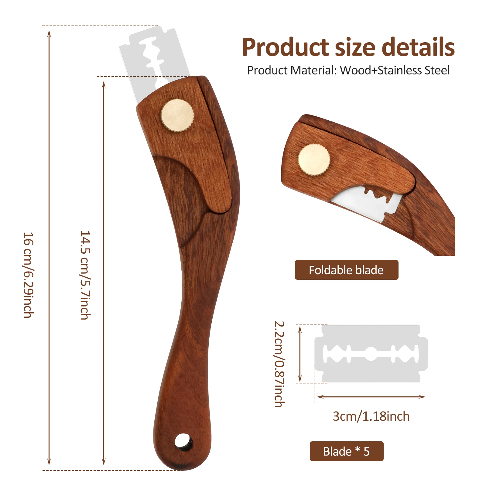 Bread Scoring Knife  with Stainless Steel Blades Dough Knife Dough Scoring Knife Bread Lame for Sourdough Bread Baking Tool