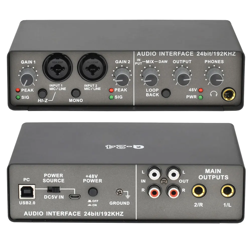 Interface Audio Recording Professional Audio Interface Studio