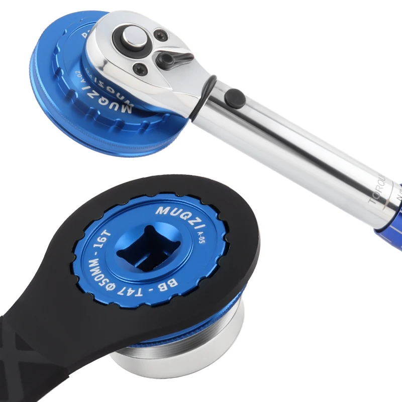 Advanced Bicycle Bottom Bracket Installation & Removal Tool - 12/16-Notch, 49-53mm Adjustable Range