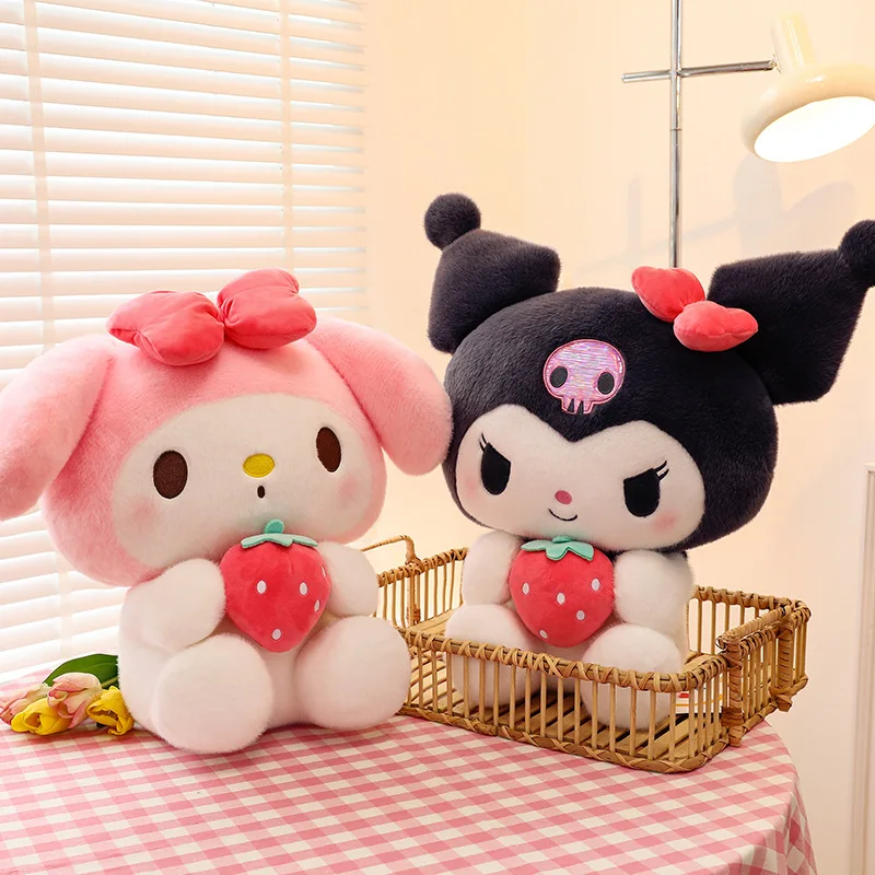 

26Cm Sanrio Plush Dolls Kawaii Kuromi My Melody Strawberry Animals Plush Toys Plushies Cute Plush Pillow Birthday Gifts Girls