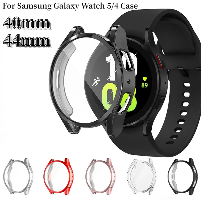 Custodia Protettiva Per Samsung Galaxy Watch 5/4 40Mm 44Mm Tpu Soft Full Screen Protector Bumper Per Samsung Galaxy Watch 4/5 Cover
