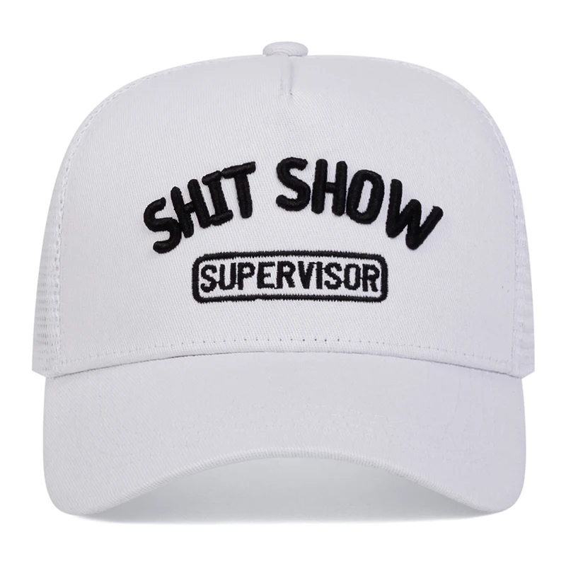 Unisex SCHIFF SHOW Brief Stickerei Baseball Net Caps Frühling und Sommer Outdoor Einstellbare Casual Hüte Sonnenschutz Hut Sport Kappe – Detail 7
