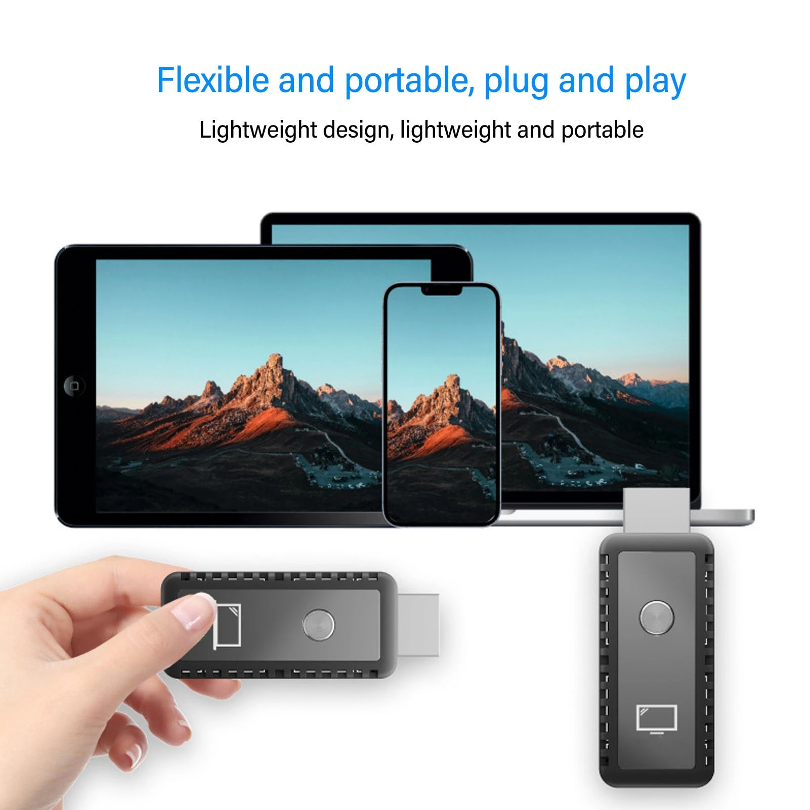 5G 무선 HD 확장 키트 100ft 플러그 앤 플레이 UHD 멀티미디어 인터페이스 송수신기 TV 휴대용 HDMI 스트리밍