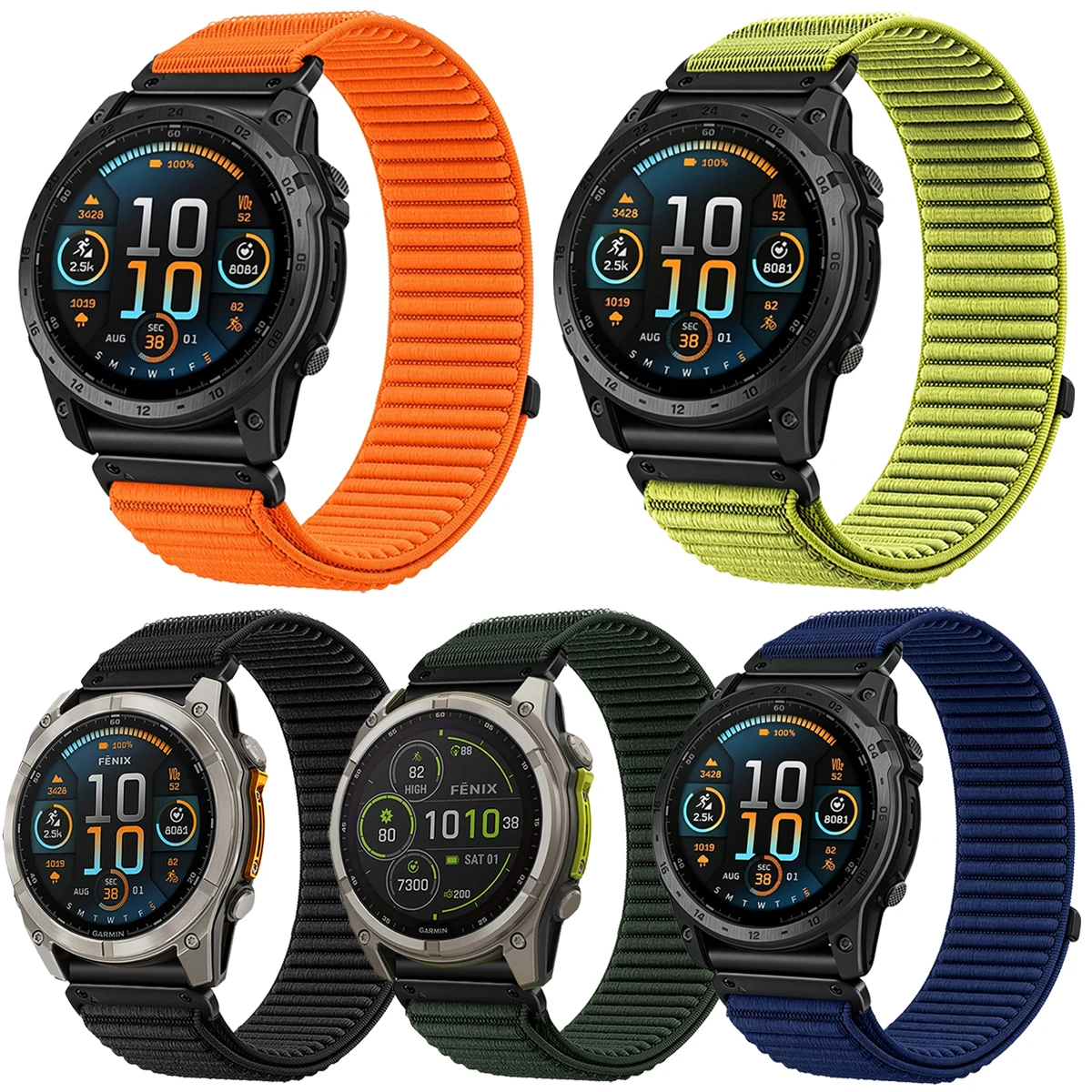 Premium Woven Nylon Loop Watch Band - Quickfit 22mm & 26mm