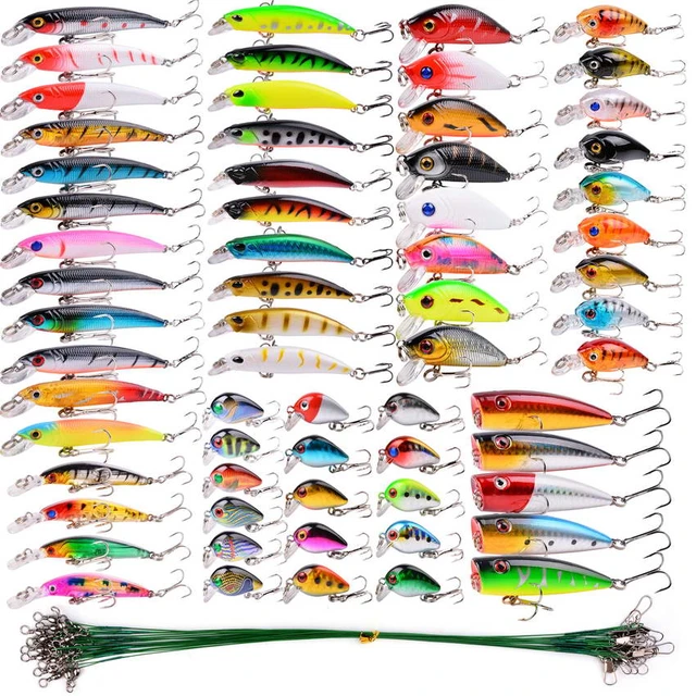 Aorace Fishing Lure Set Fishing Hard Bait Mini Minnow Floating Swing  Crankbait Crazy Wobblers Artificial Bionic