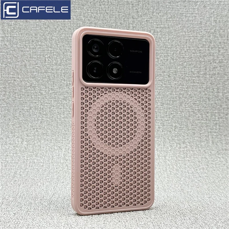 Magnetic Cooling Honeycomb Mesh Shockproof Bumper Case