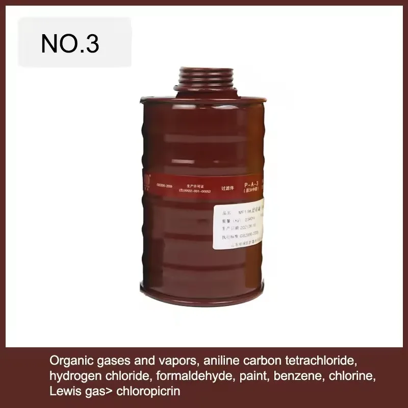 Lot de trois demi-masques de protection respiratoire avec cartouches filtrantes en couleurs noire, blanche et bleue.