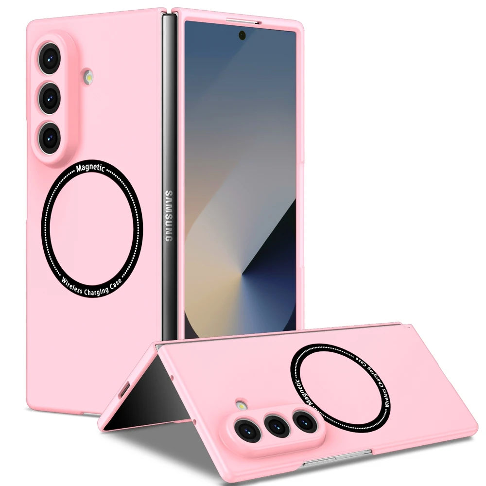 Ultra Thin Foldable Matte Shockproof Phone Case with MagSafe Wireless Charging Compatibility