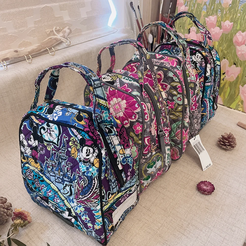 VB New Pattern Pure Cotton Lunch Bag Inner Waterproof Travel Picnic Bag Printed Lightweight Student Meal