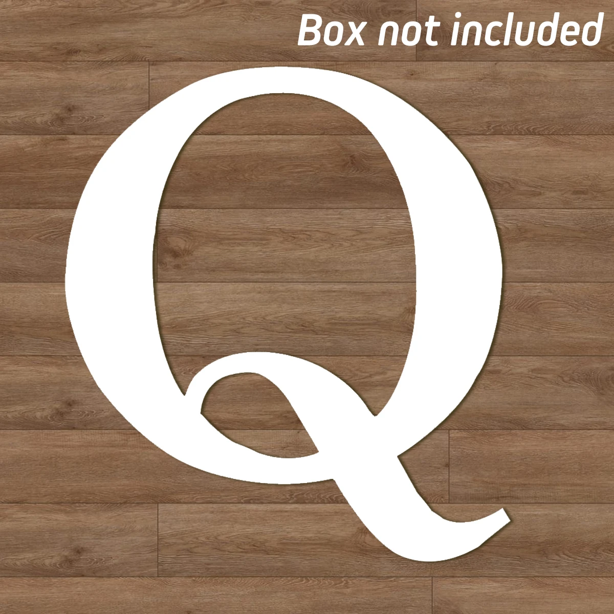 letter Q no box