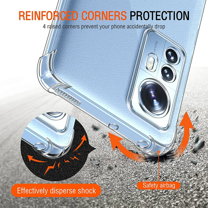 Shockproof Silicone Soft Case For Xiaomi Redmi Note 11 11S 11T 10 10S 10T 9...