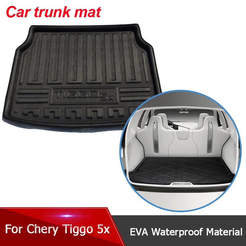 

for Chery Tiggo 5x EV 3 4 Pro 2018~2023 EVA Car Rear Trunk Mat Waterproof Protective Liner Trunk Tray Floor Mat Auto Accessories